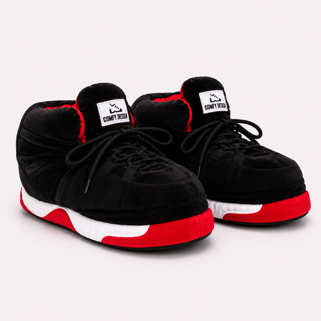 Comfy Design Sneaker Slippers – Jordan 11 - BRED Inspired