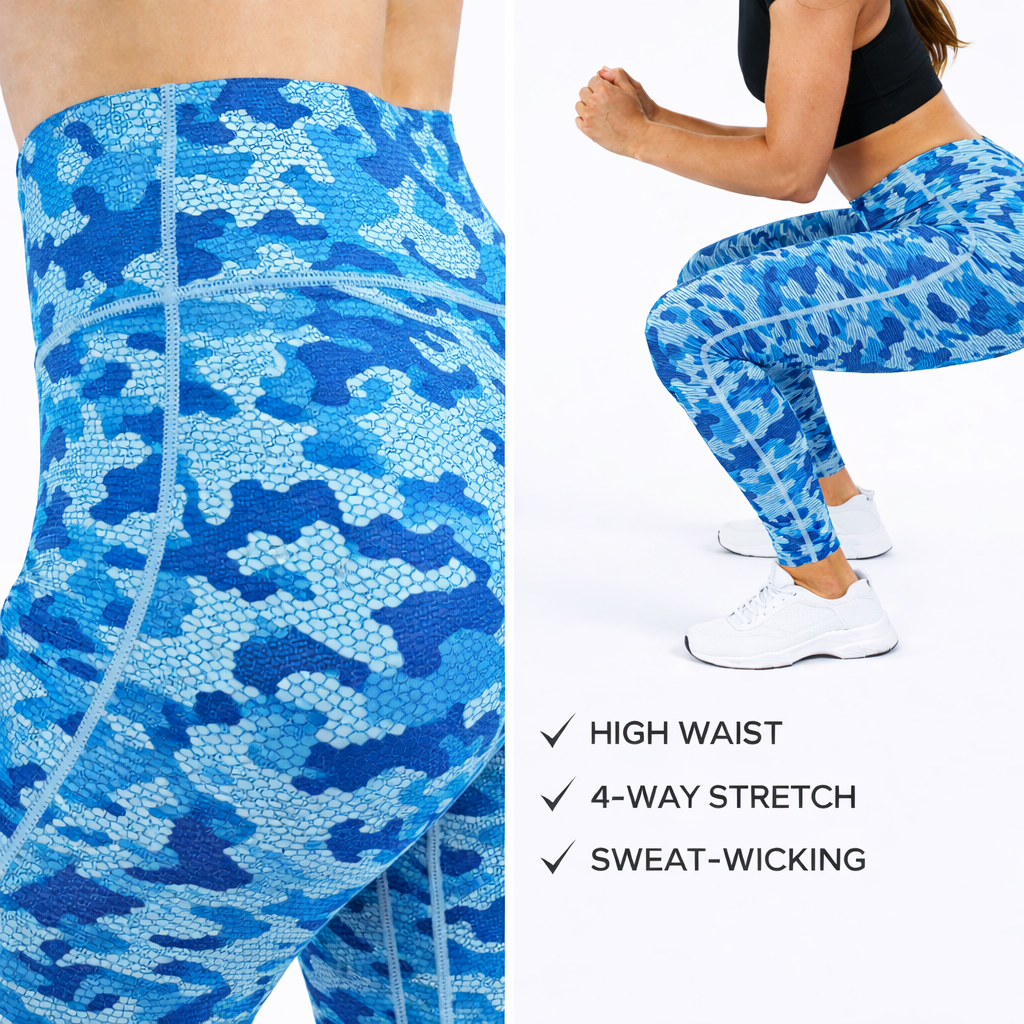 TriDri TR032 – Performance Leggings – Sapphire Blue