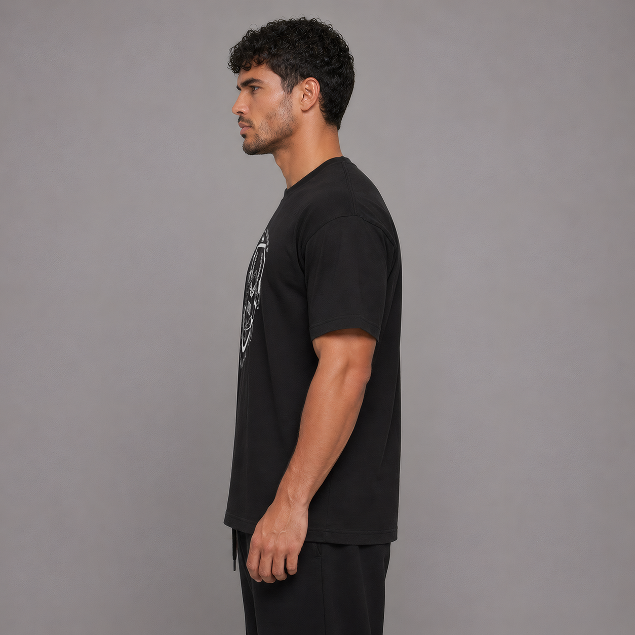 DBFF - Unisex T-shirt - Black - Grey Print