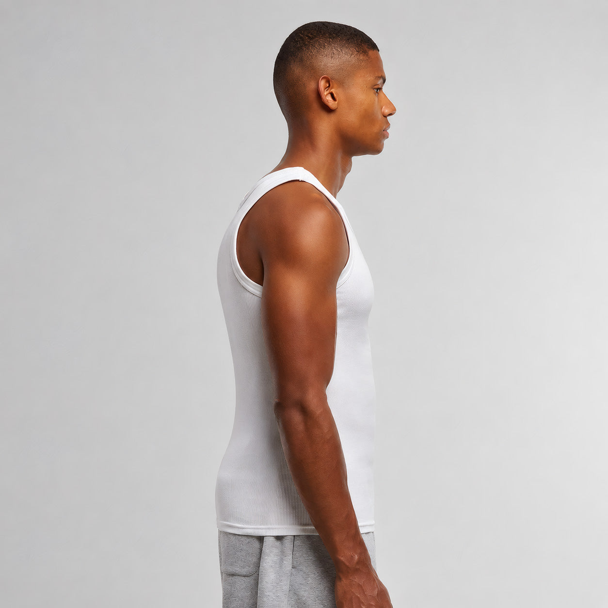 DBFF Rib Tank Top – White