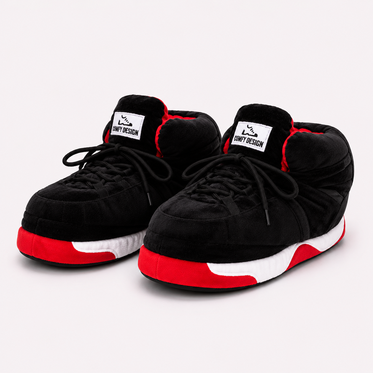 Comfy Design Sneaker Slippers – Jordan 11 - BRED Inspired