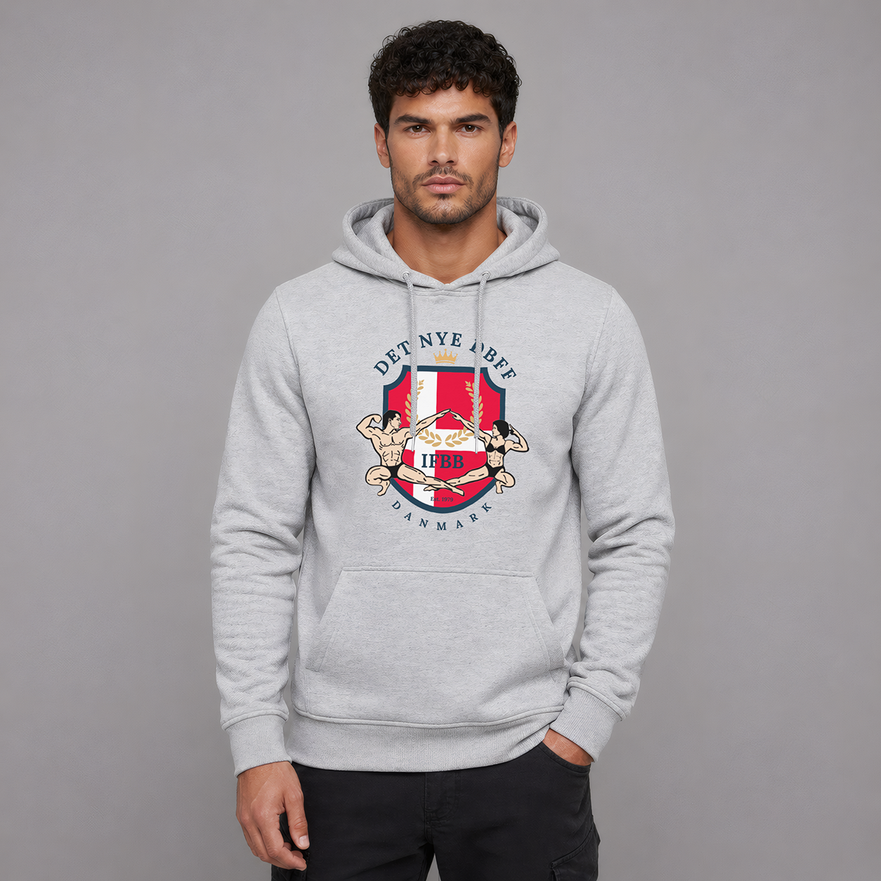 DBFF - Unisex Hoodie - Sports Grey - Color Print