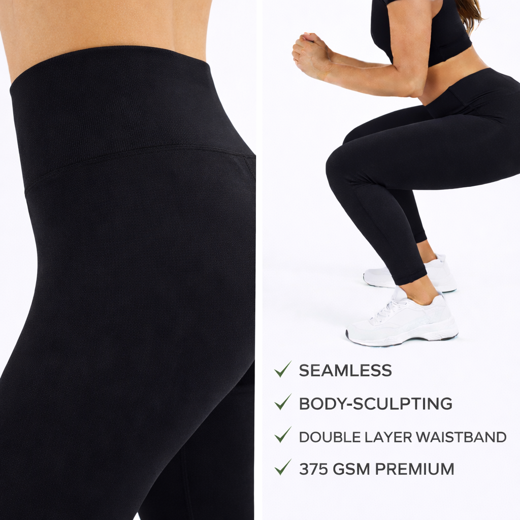 TriDri TR311 – Seamless Sculpt Leggings – Black