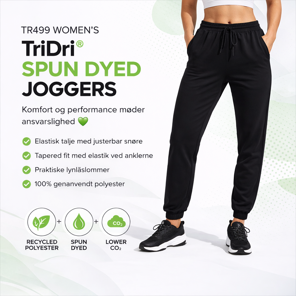 TR499 Women's TriDri® Spun Dyed Joggers - Black