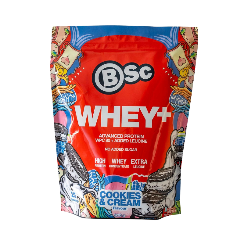 Whey + - Cookies & Cream (900G) og Shaker