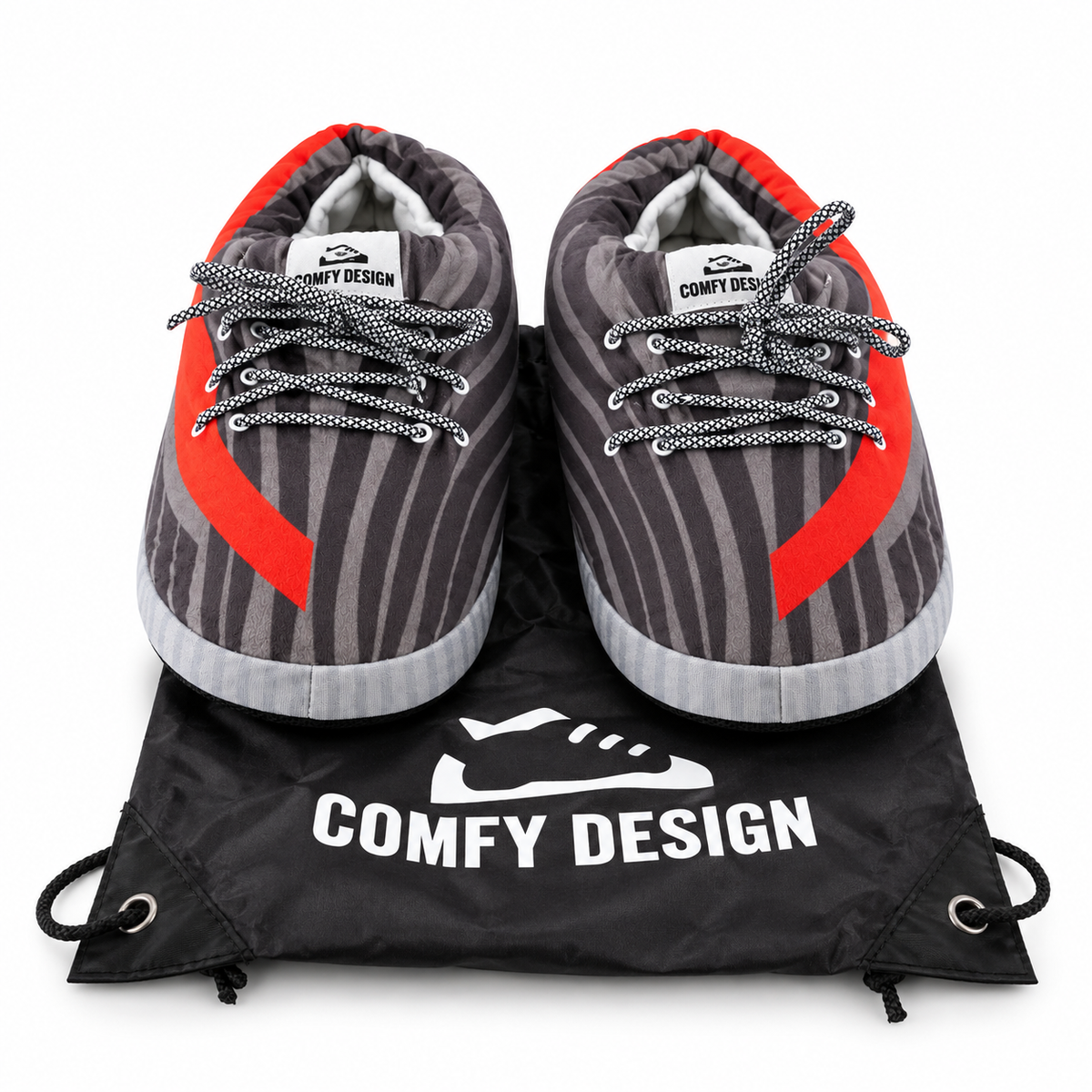 Comfy Design “Zebra” Slippers – Yeezy Boost 350 V2 Inspired - Zebra