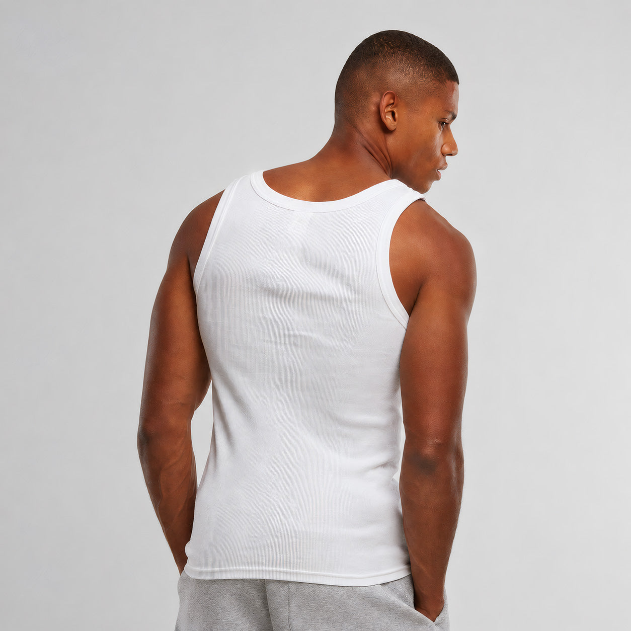 DBFF Rib Tank Top – White