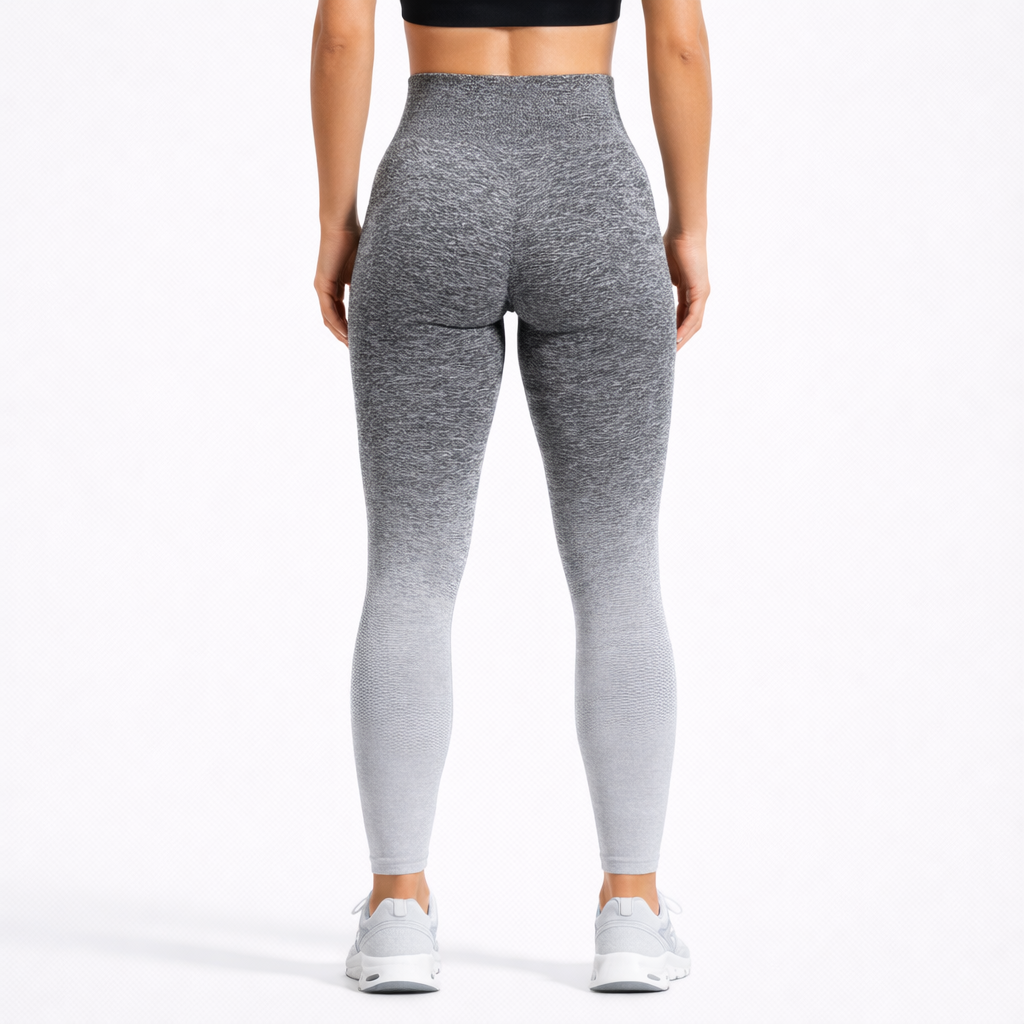 TL300 – Women’s Seamless Fade Out Leggings (Grey Fade)