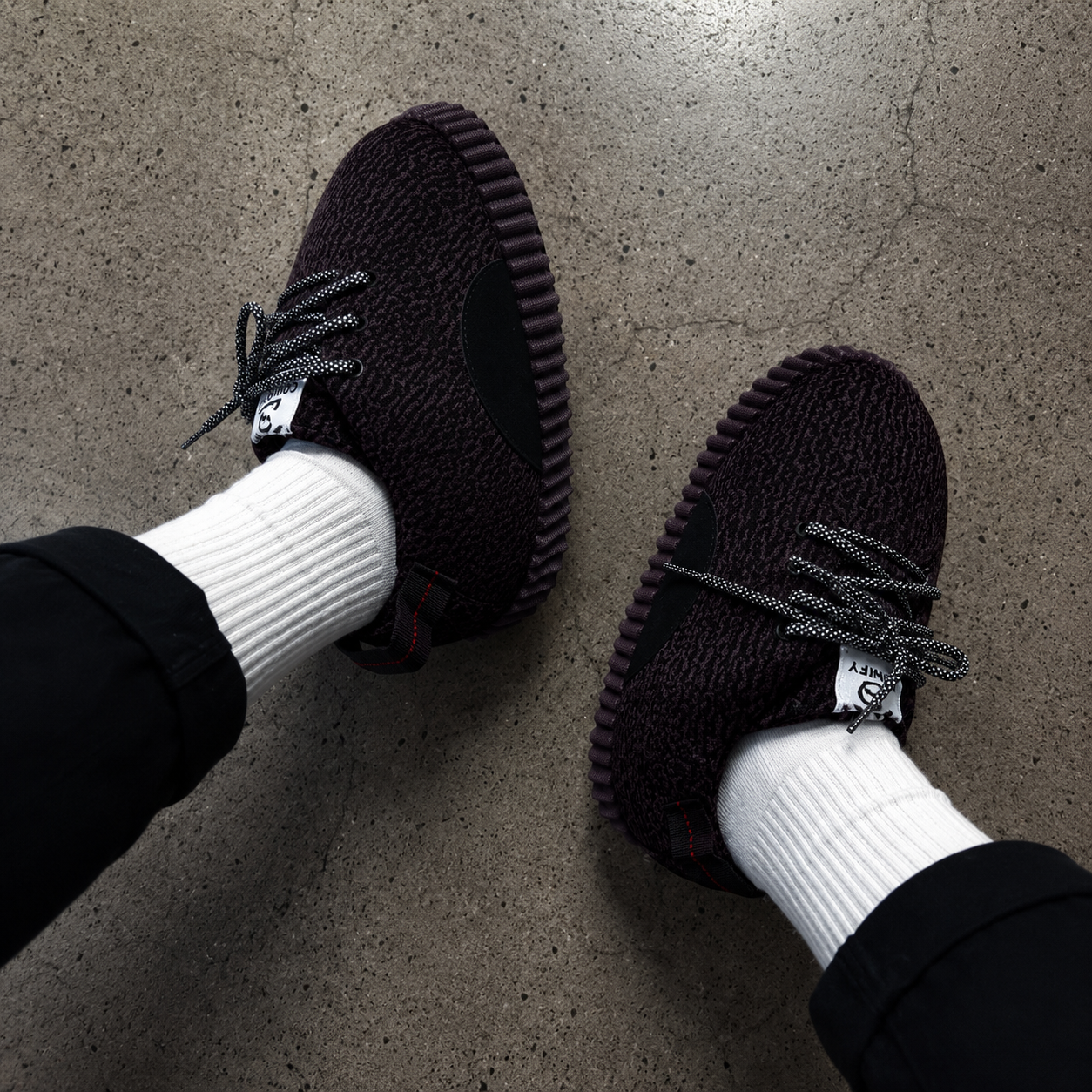 Comfy Design MX Dark Salt Slippers – Inspired by Yeezy 350 V2 MX Dark Salt