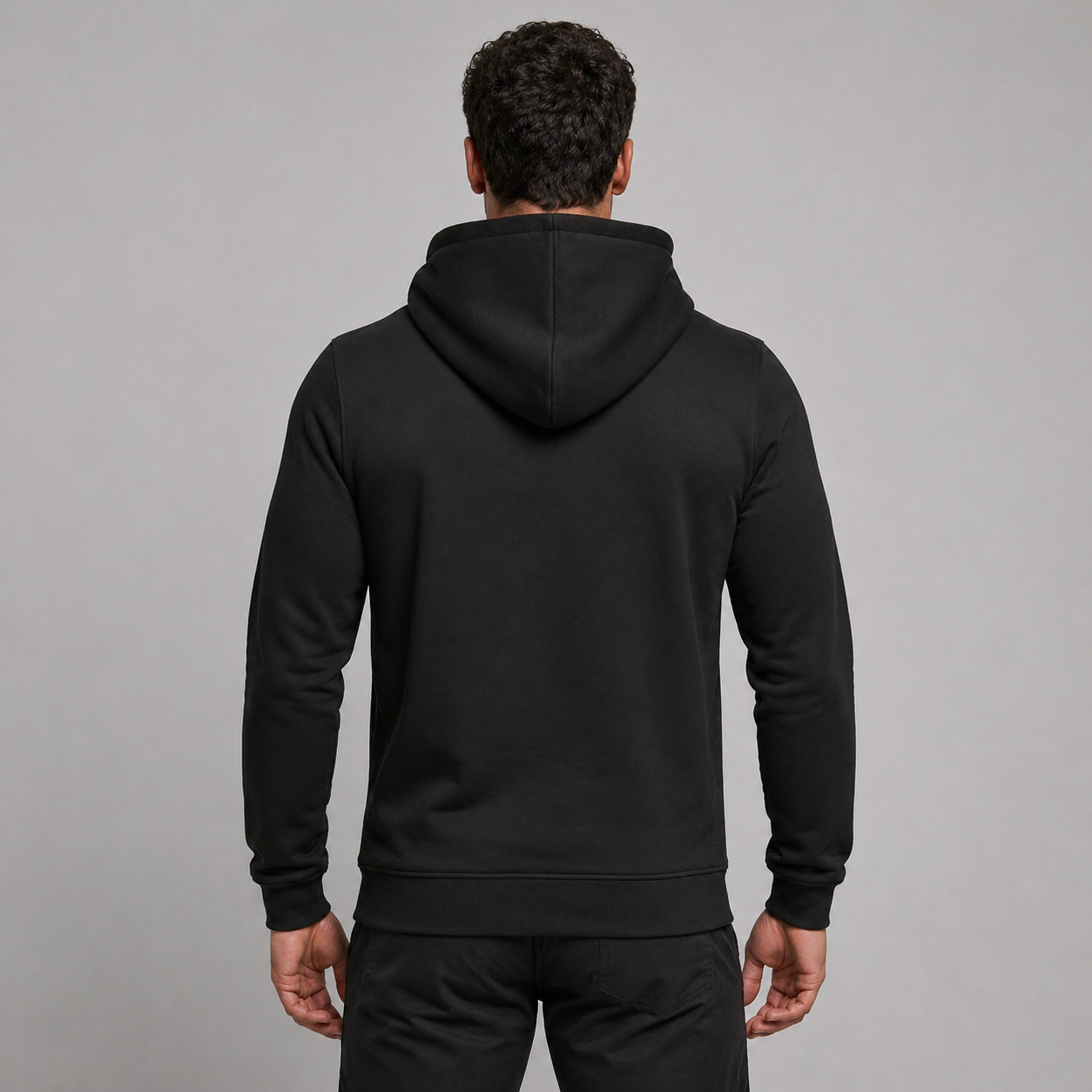 DBFF - Unisex Hoodie - Black - Dark Grey Print