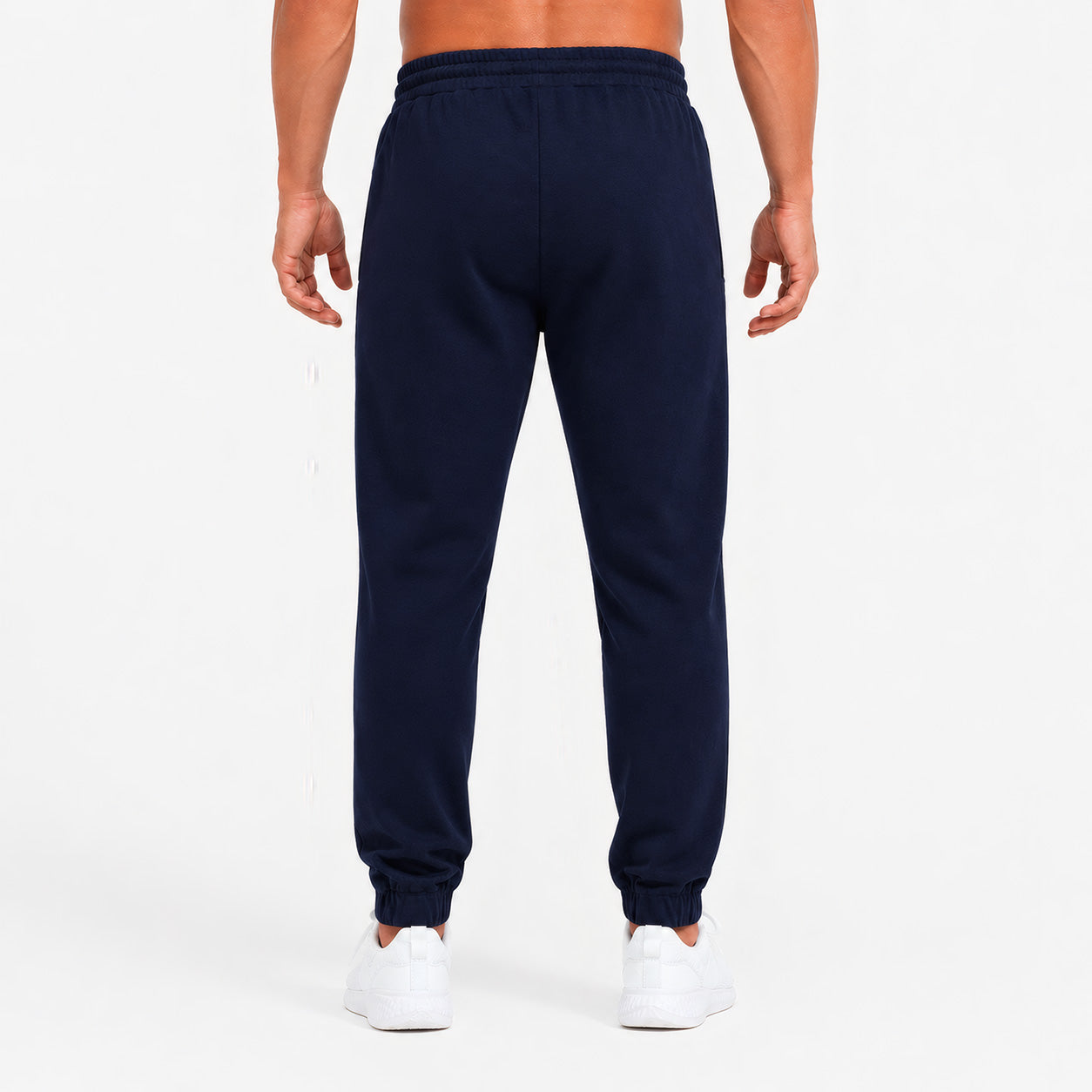 DBFF - Men`s Spun Dyed Joggers - Navy - White Logo