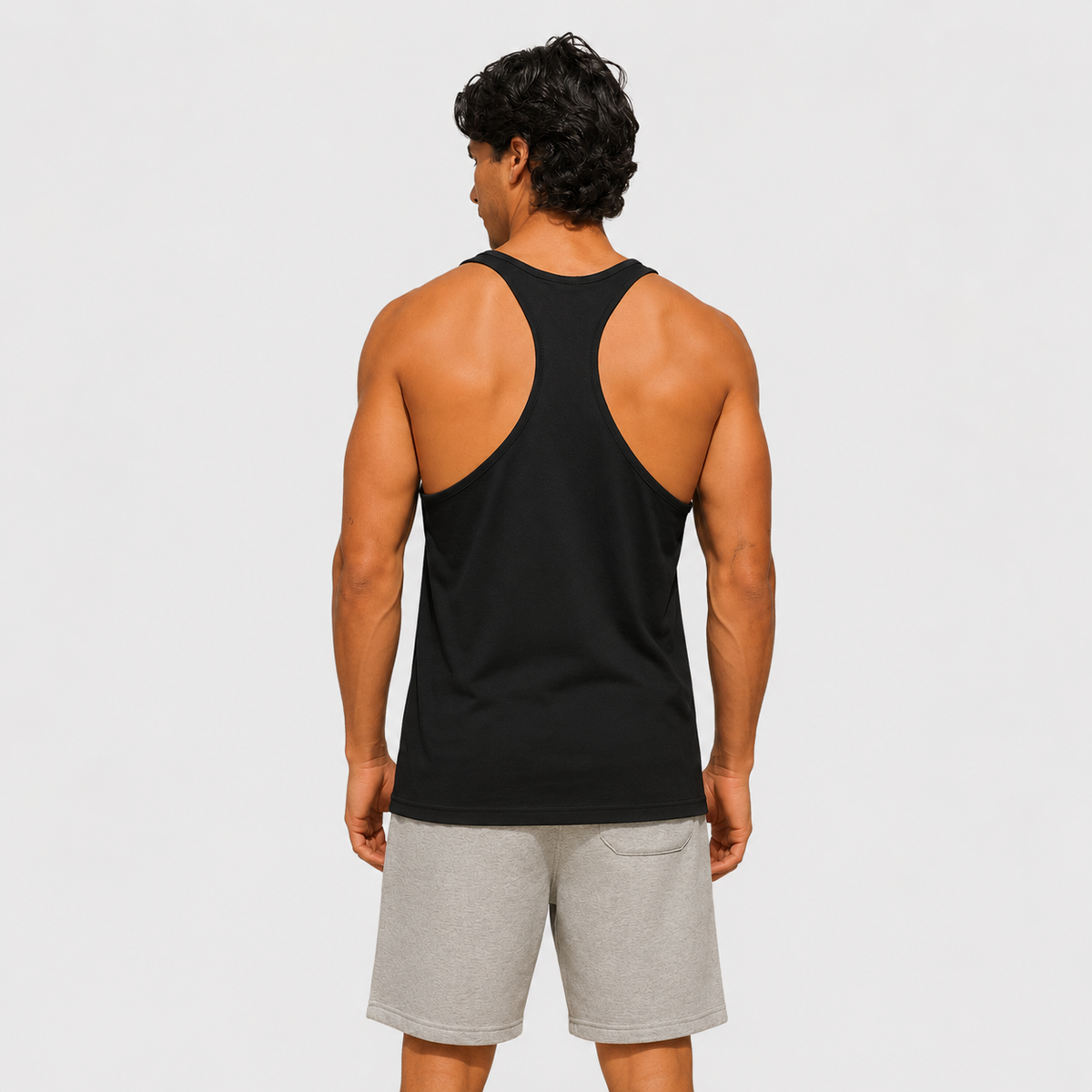 Muscle Tank Top - Grå logo