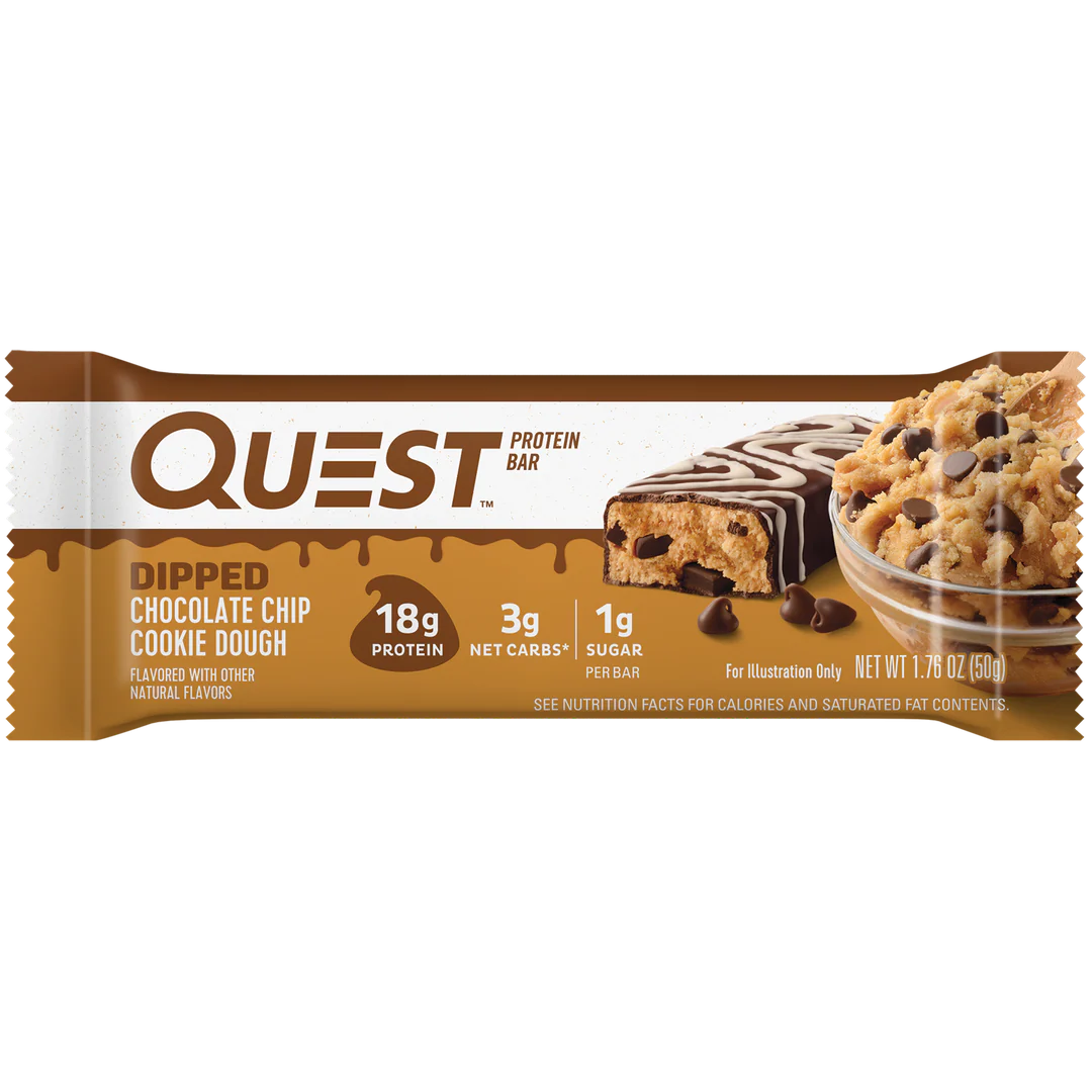 Quest Nutrition – Dipped Chocolate Chip Cookie Dough (12 x 50g) Sidste Salgsdato 17.07.2026