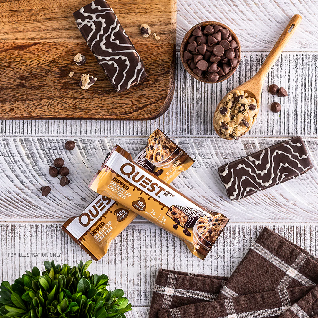 Quest Nutrition – Dipped Chocolate Chip Cookie Dough (12 x 50g) Sidste Salgsdato 17.07.2026