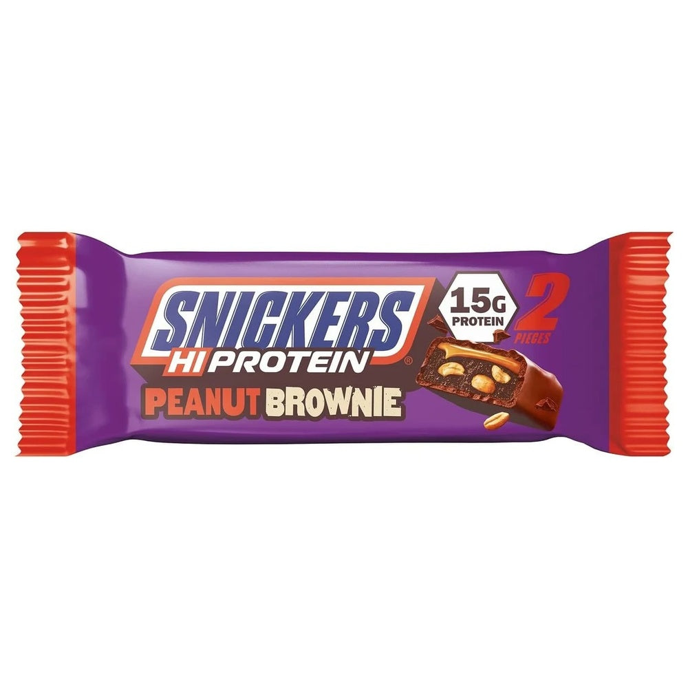 Snickers High Protein Bar – Peanut Brownie 🍫🥜 – 12 x 50 g Sidste Salgsdato 18.12.2026