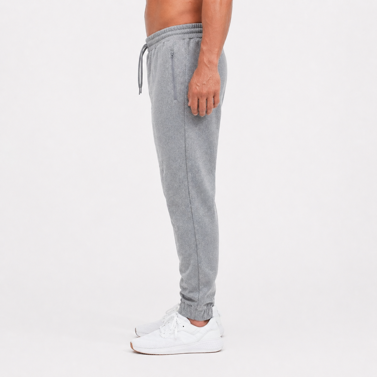 Men`s Spun Dyed Joggers - Light Grey - Blanks