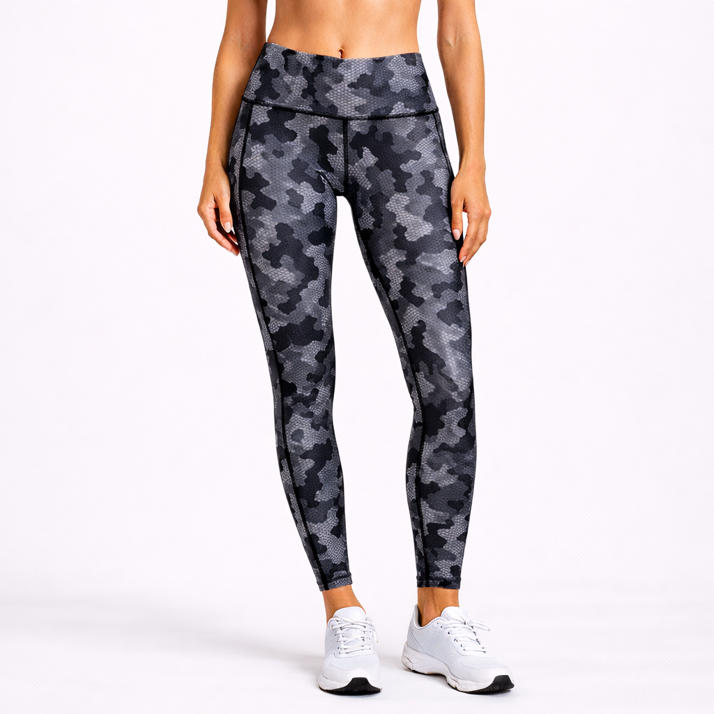 TriDri TR032 – Performance Leggings – Camo Charcoal