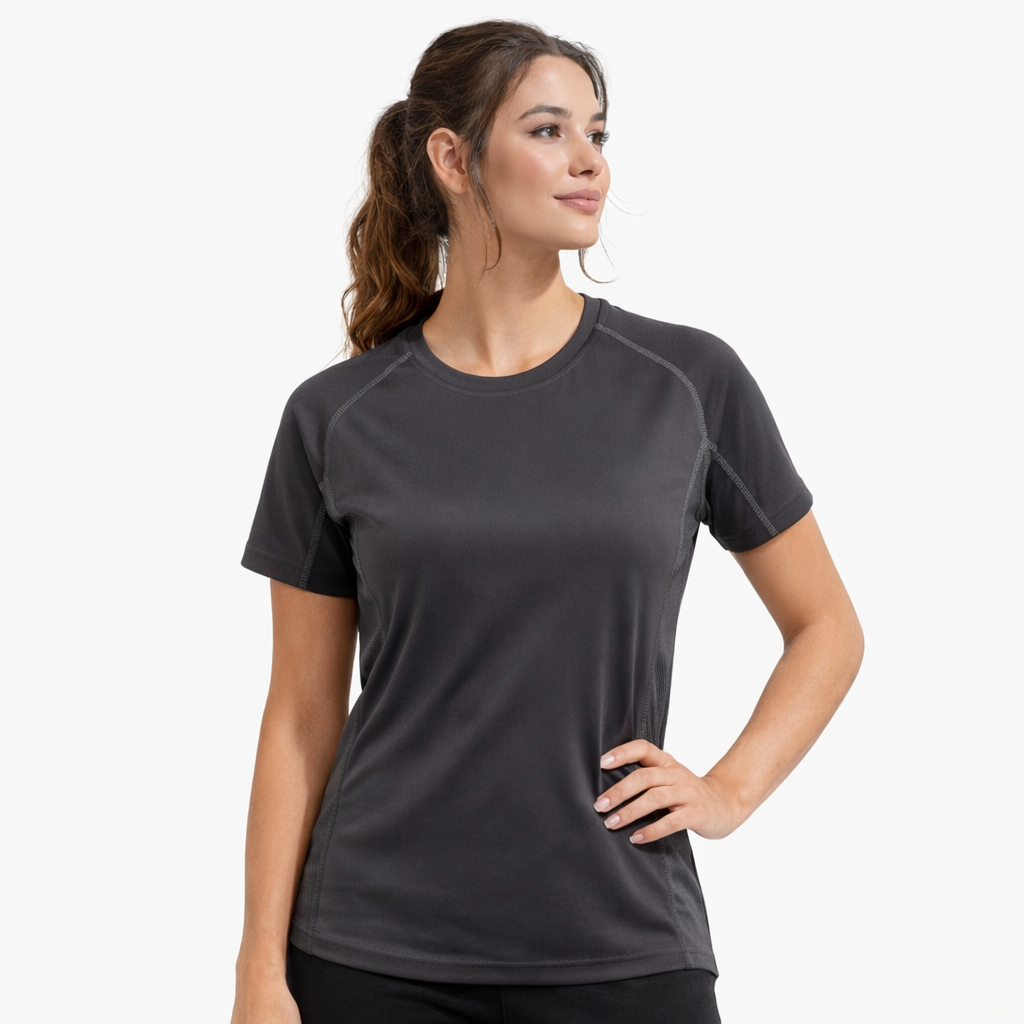 TriDri®  - TR021 Women's panelled tech tee - Charcoal