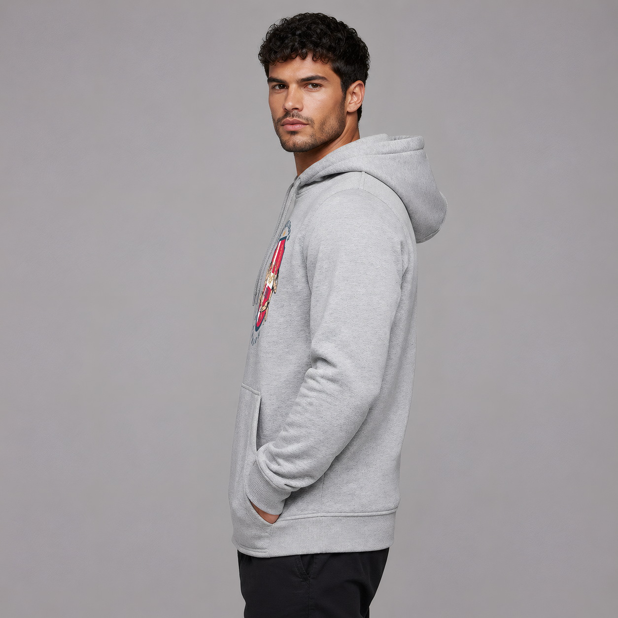 DBFF - Unisex Hoodie - Sports Grey - Color Print
