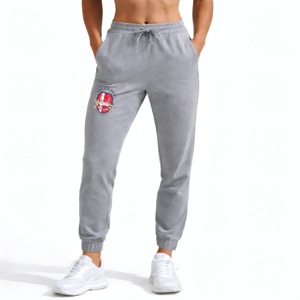 DBFF - Ladies Spun Dyed Joggers - Grey - Color Logo