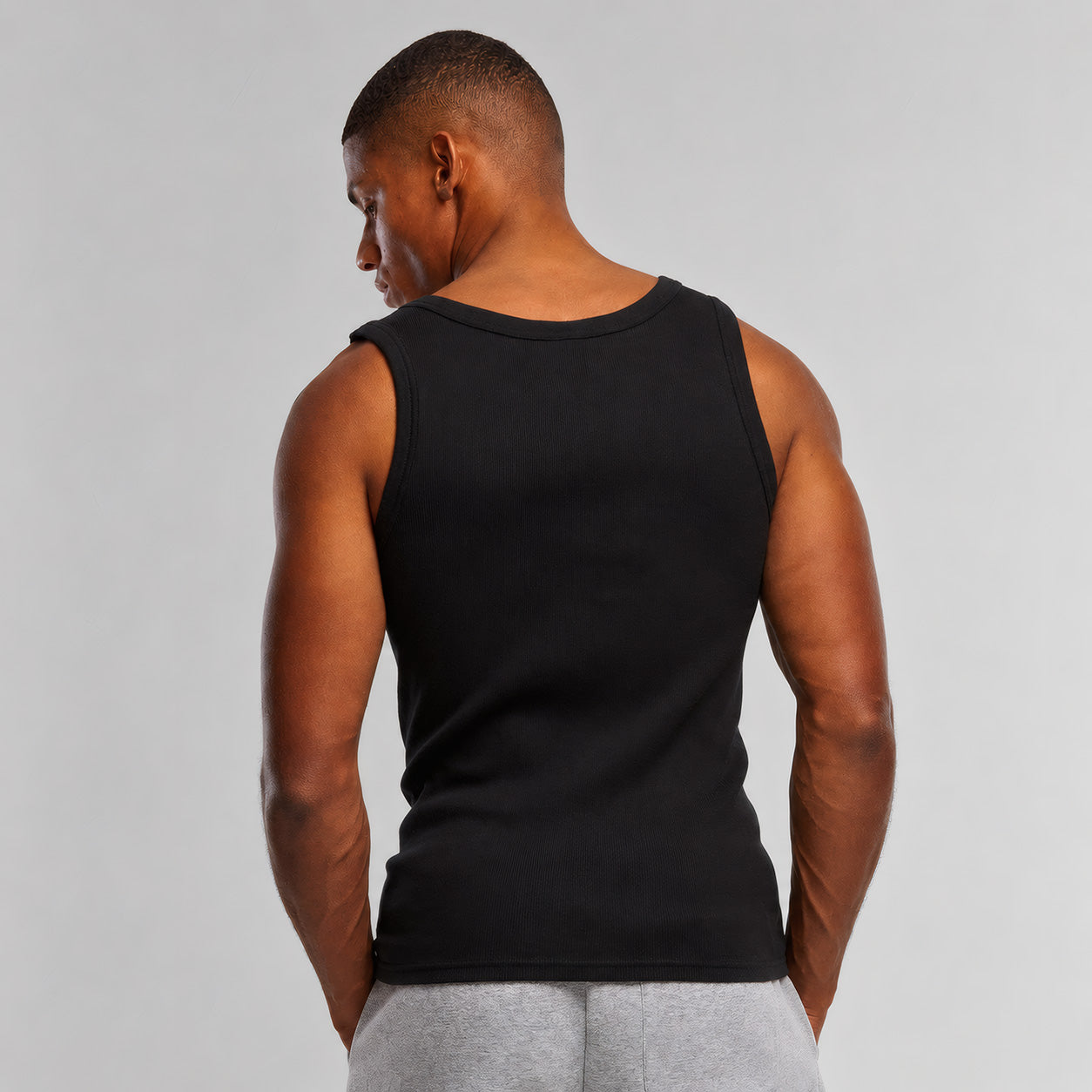 DBFF Rib Tank Top – Black