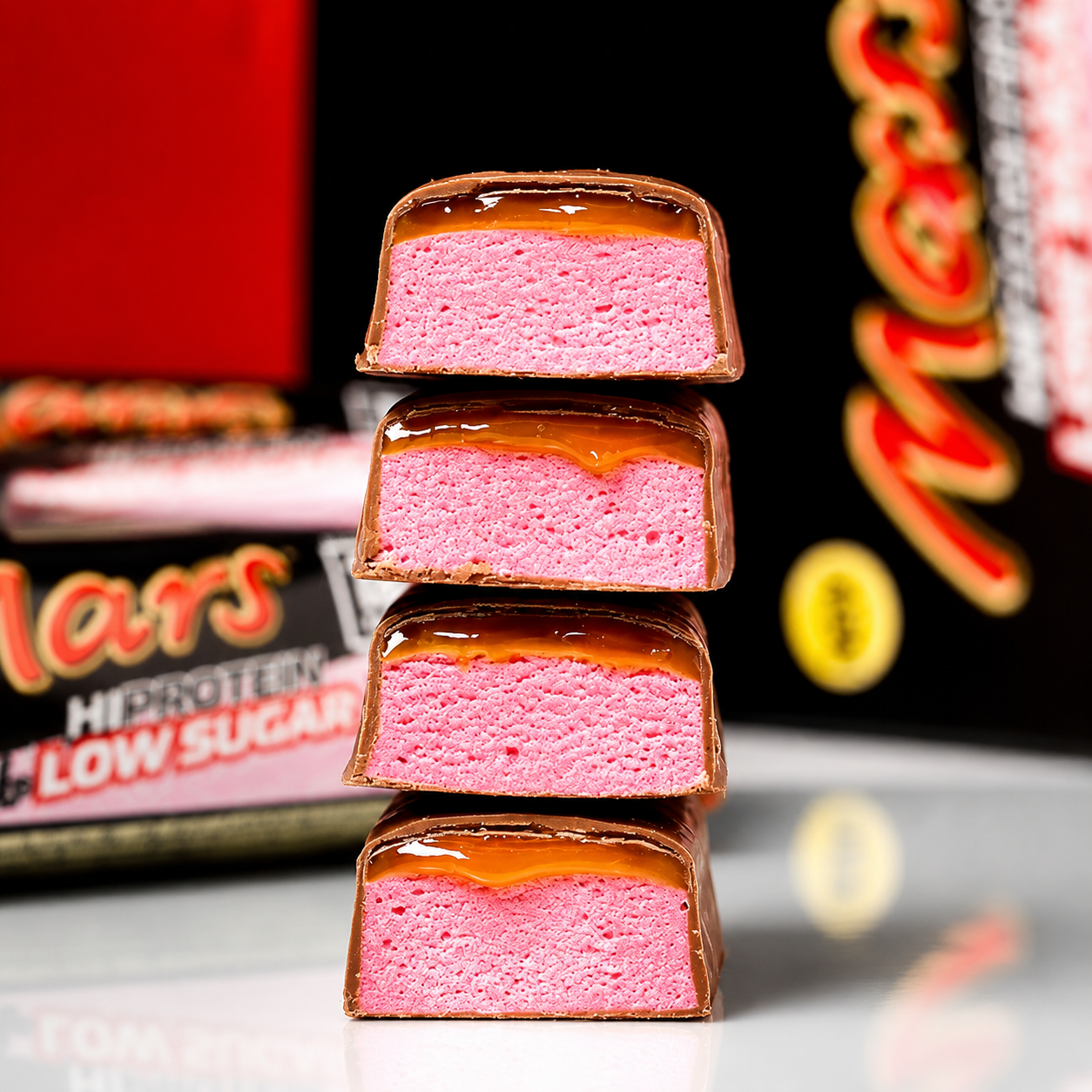 PreOrdre - Sendes først ud fra mandag den 13.07.2026 - Mars Hi Protein Low Sugar – Raspberry Smash - 12 stk a 55 g - Sidste Salgsdato 13.08.2026