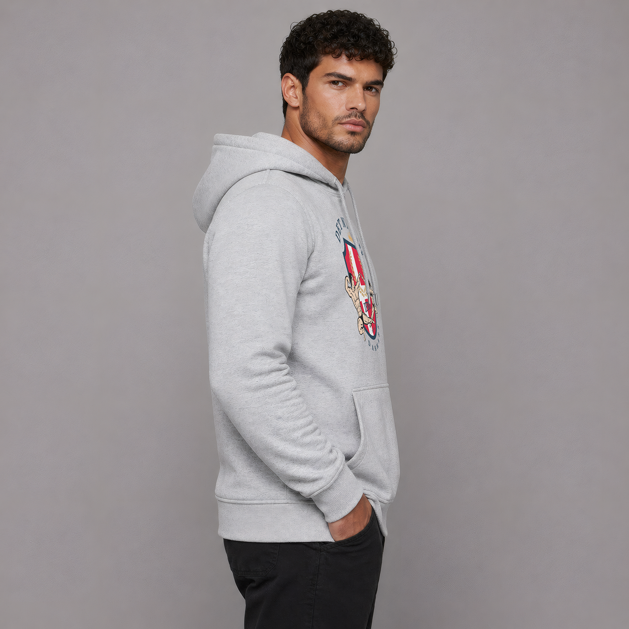 DBFF - Unisex Hoodie - Sports Grey - Color Print