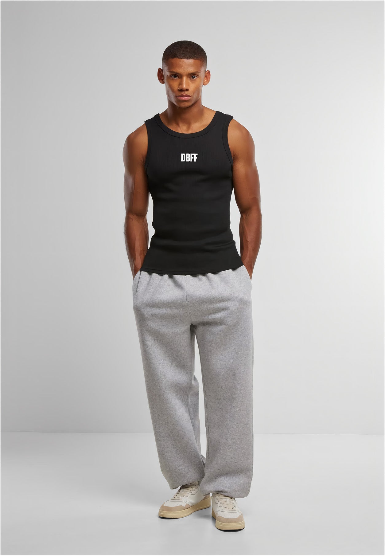 DBFF Rib Tank Top – Black