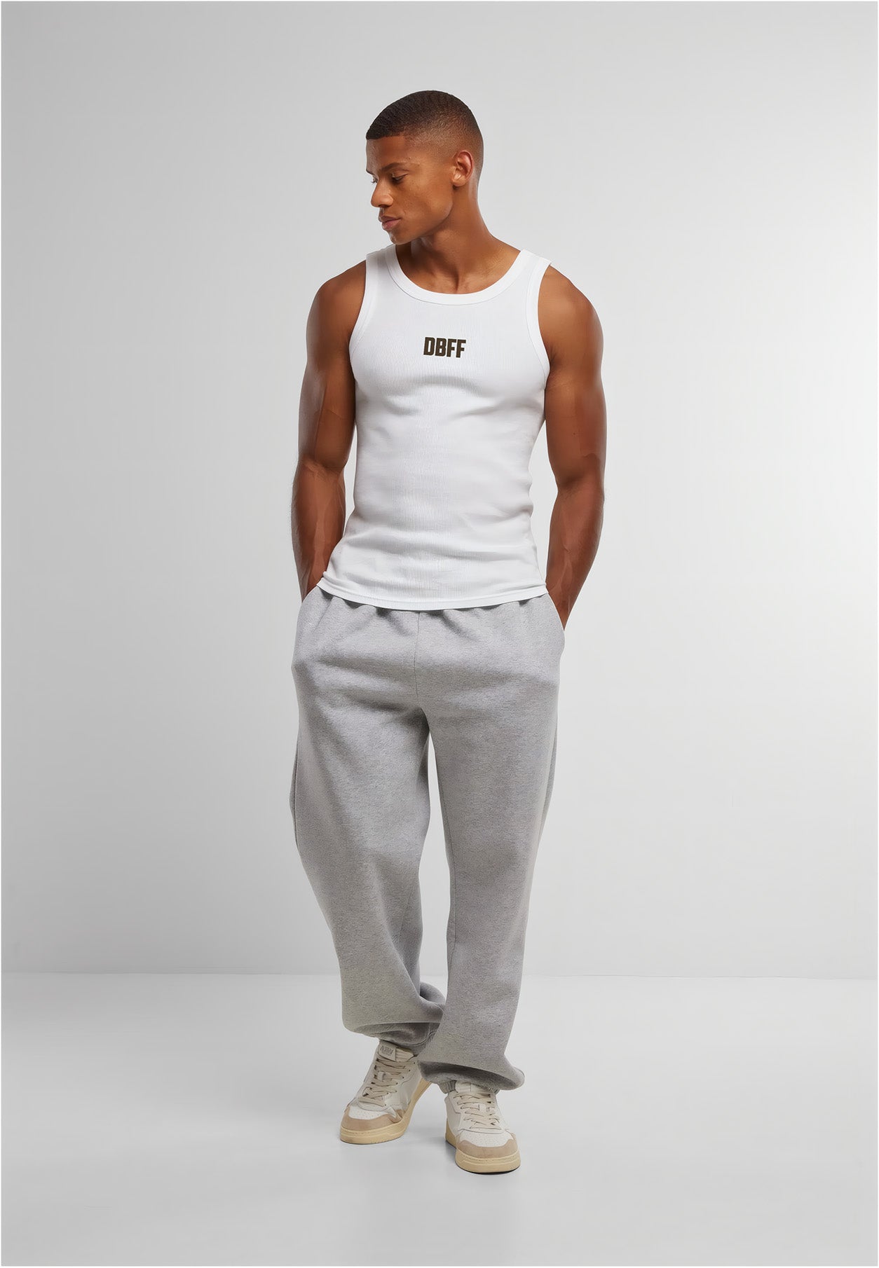 DBFF Rib Tank Top – White