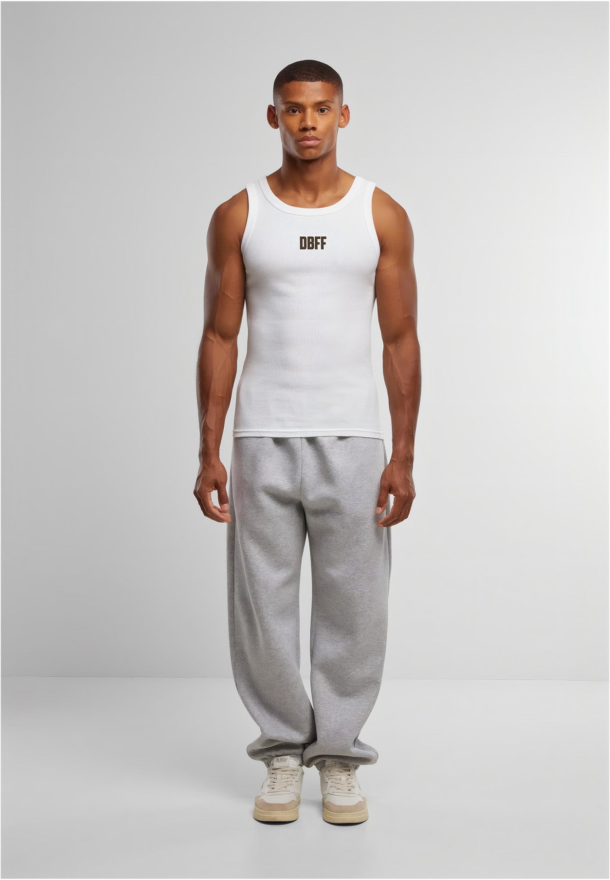 DBFF Rib Tank Top – White