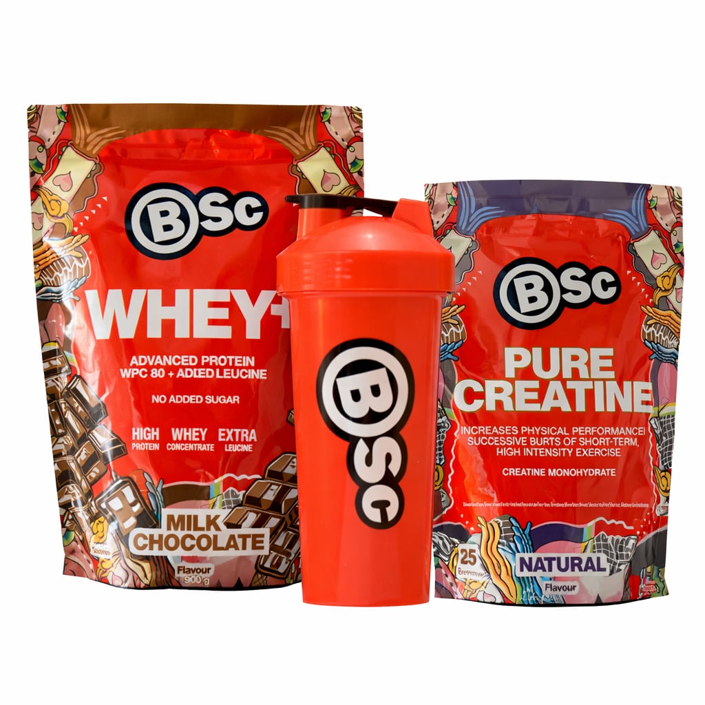 1x Whey+ 900g 1 x Pure Creatine 500 gram og Shaker - Milk Chocolate