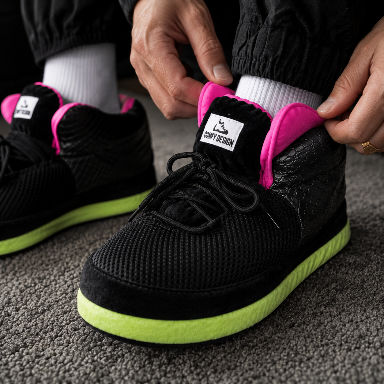 Comfy Design “Blink” Slippers – Inspired by Nike Air Yeezy 1 Blink