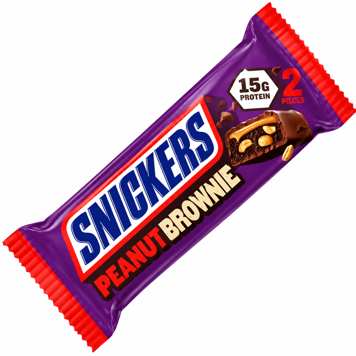 Snickers High Protein Bar – Peanut Brownie 🍫🥜 – 12 x 50 g Sidste Salgsdato 18.12.2026