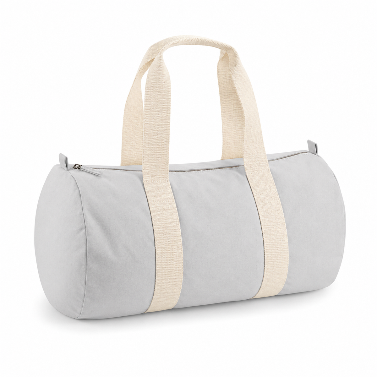 Organic Barrel Bag – Grey