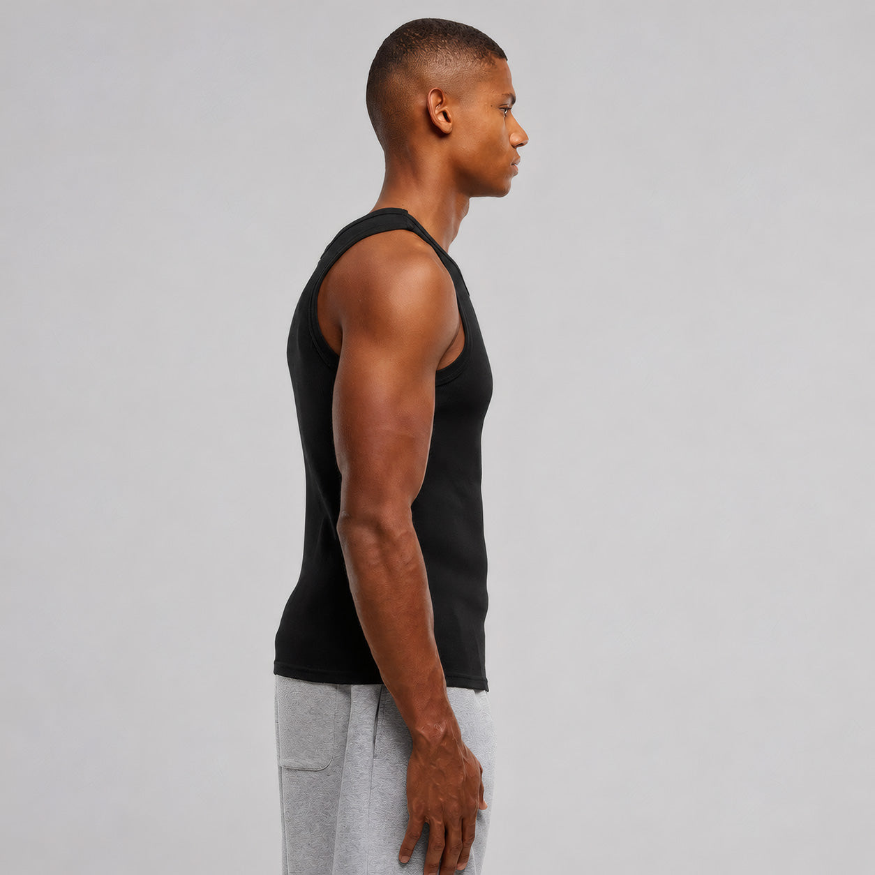 DBFF Rib Tank Top – Black