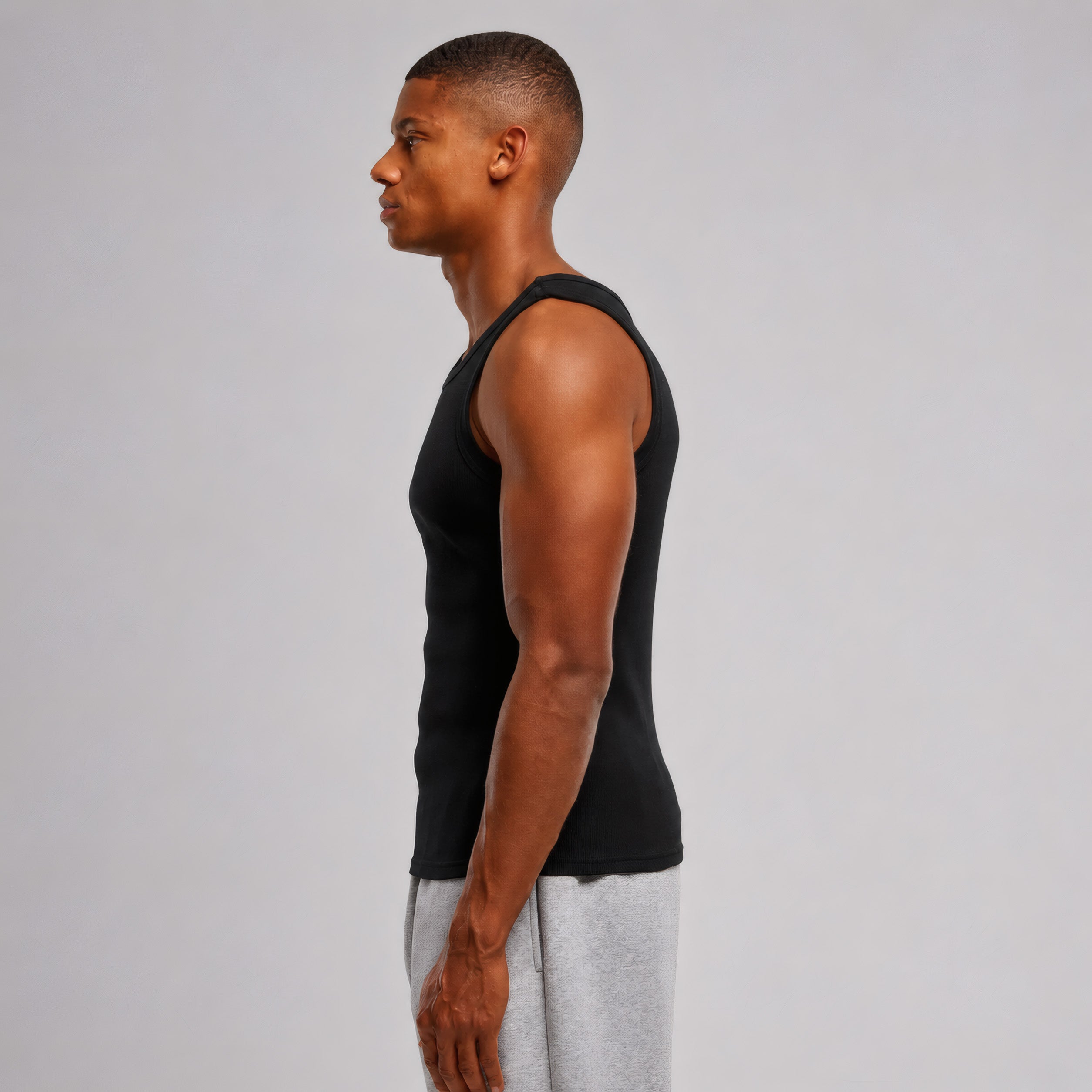 DBFF Rib Tank Top – Black