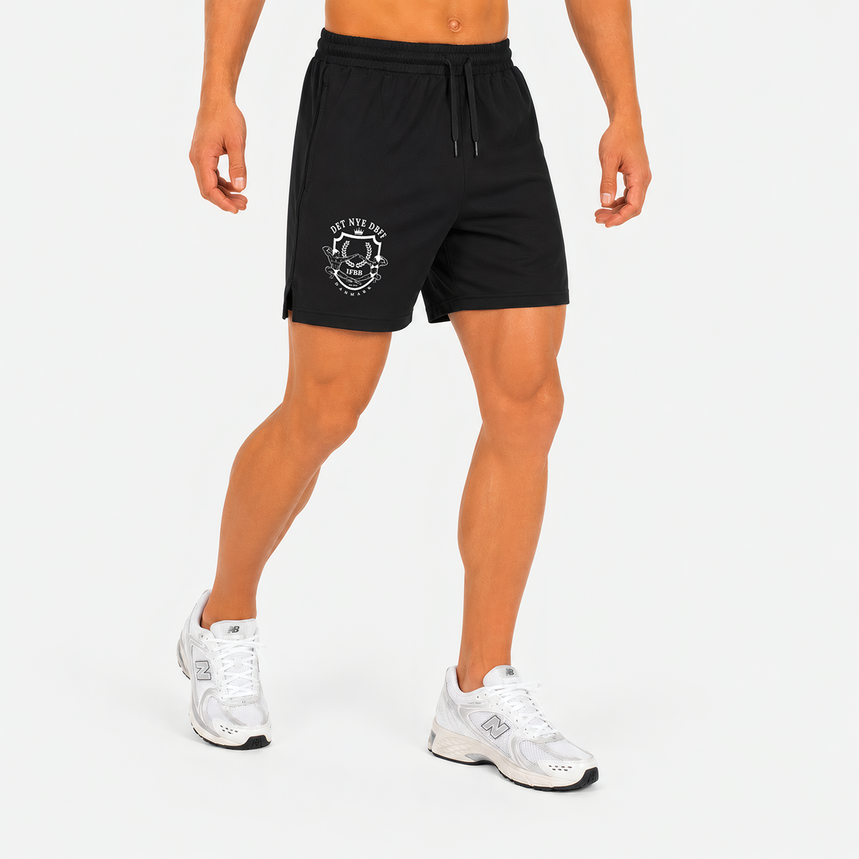 DET NYE DBFF – Performance Shorts - Hvidt Logo