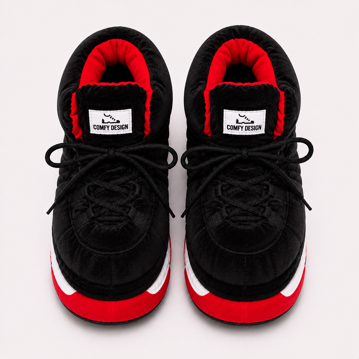 Comfy Design Sneaker Slippers – Jordan 11 - BRED Inspired