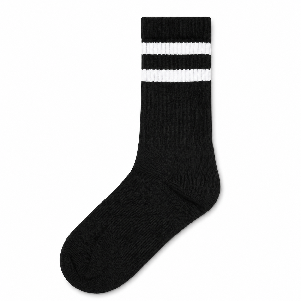 NEVERQUIT Performance Crew Socks (5-Pack) - Black
