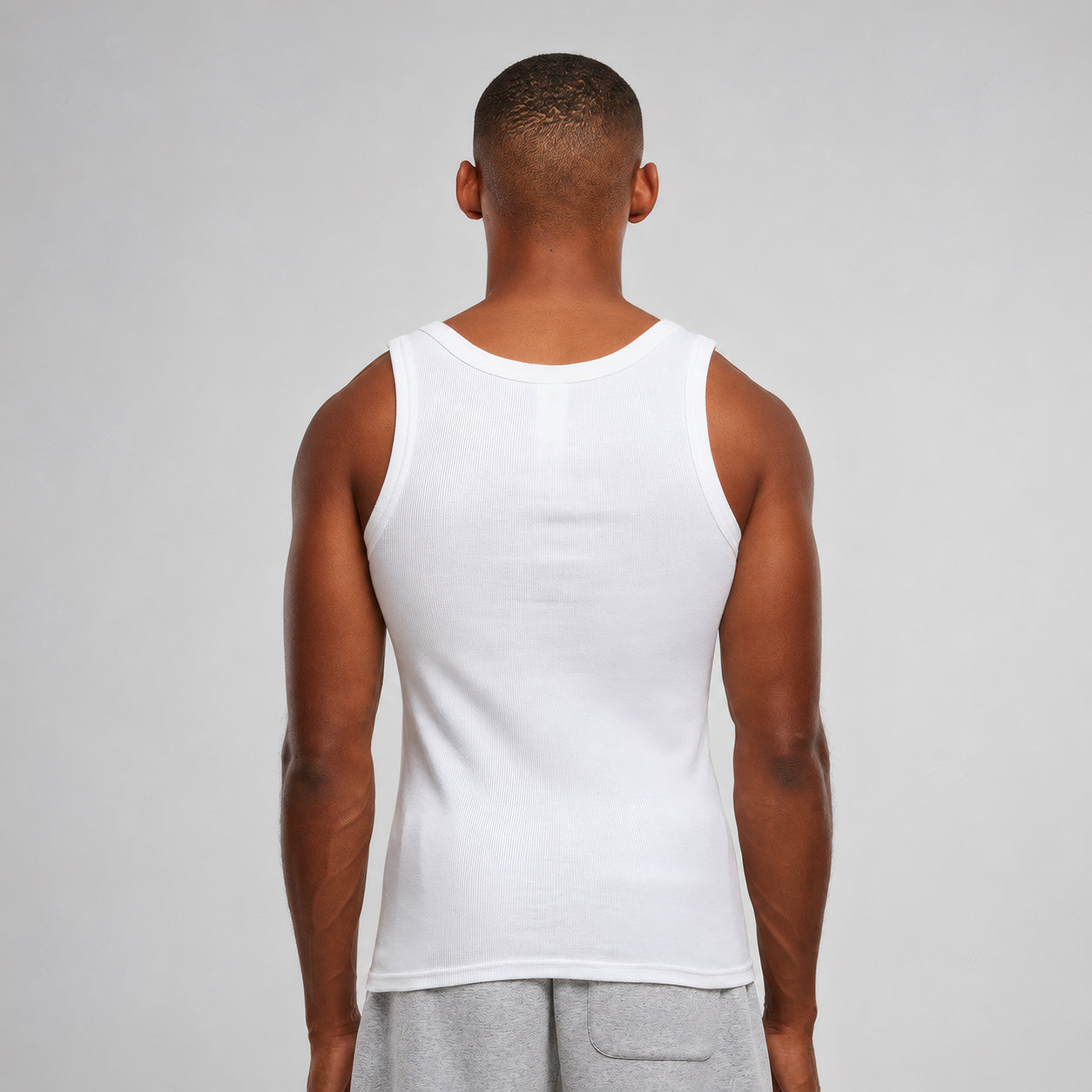 DBFF Rib Tank Top – White
