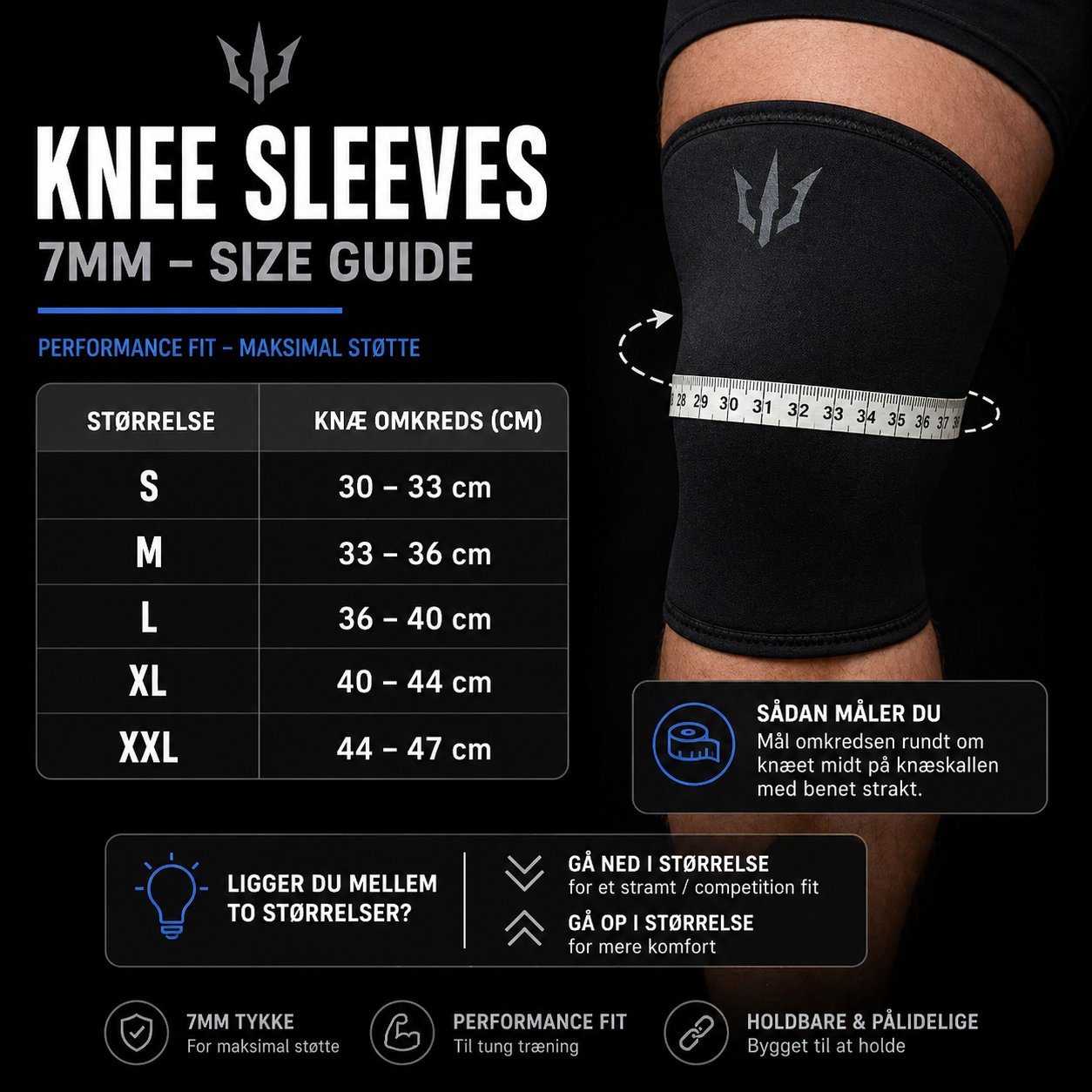 Knee Sleeves - 7mm - Yellow Sky
