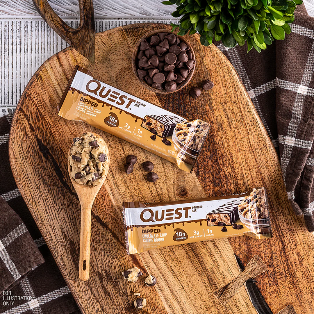 Quest Nutrition – Dipped Chocolate Chip Cookie Dough (12 x 50g) Sidste Salgsdato 17.07.2026
